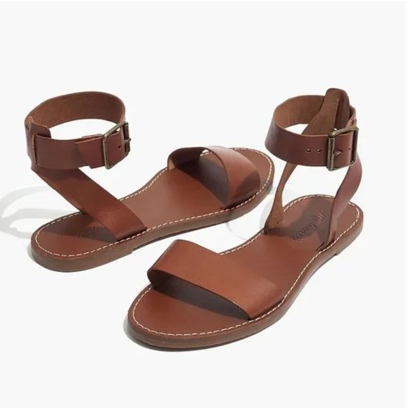 Madewell Brown Leather Sandals - Picture 2 of 4